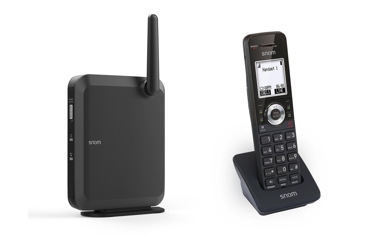 Snom M110SC – 8 SIP-Konten, IP-DECT-Bundle, Schwarz