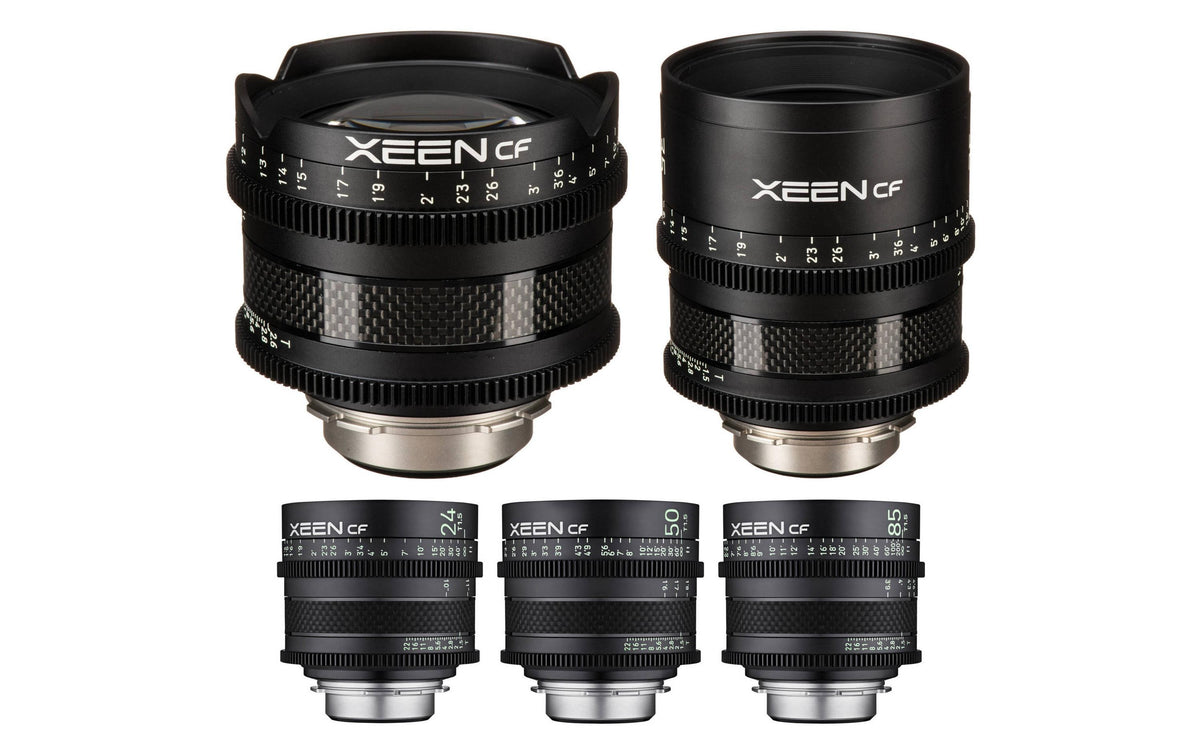 Samyang XEEN CF Komplett Set 5x PL Objektiv-Set – Arri PL, T/1,5–T/2,6, Super35/Vollformat, manuell