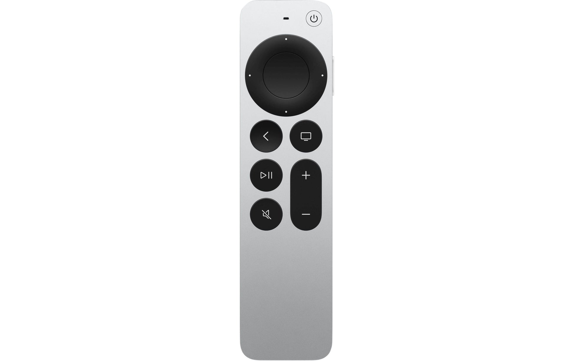Apple TV-Fernbedienung Siri Remote – für Apple TV, Bluetooth/IR, USB-C, schwarz/silber