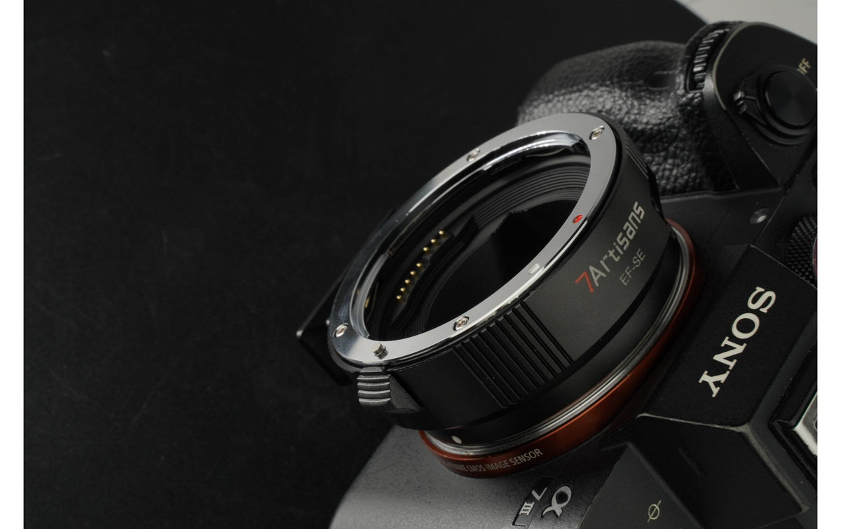 7Artisans EF-E Objektivadapter – 71 mm Durchmesser, 31 mm Länge – für Canon EF Objektive an Sony E Kameras – Schwarz