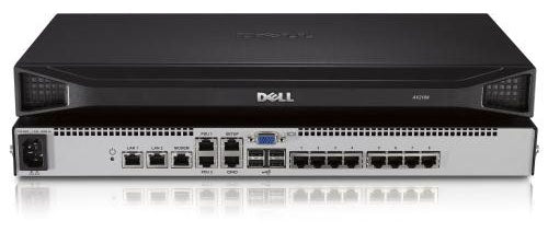 DELL DAV2108-G01 – 8-Port VGA KVM-Switch – 1600 × 1200, USB 2.0-Hub, 1U-Rack