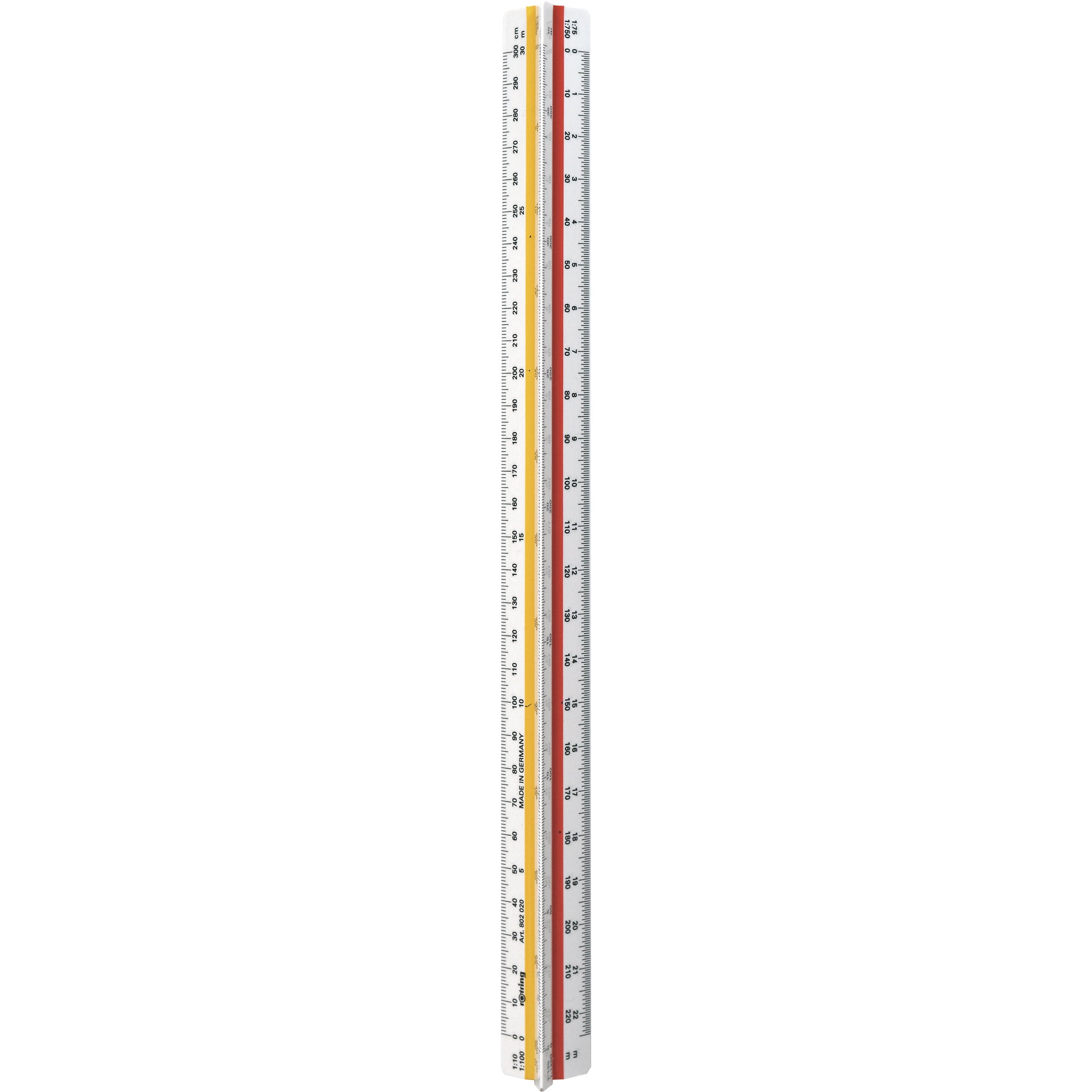 Rotring Wandtafel-Lineal 30 cm – Kunststoff, weiss