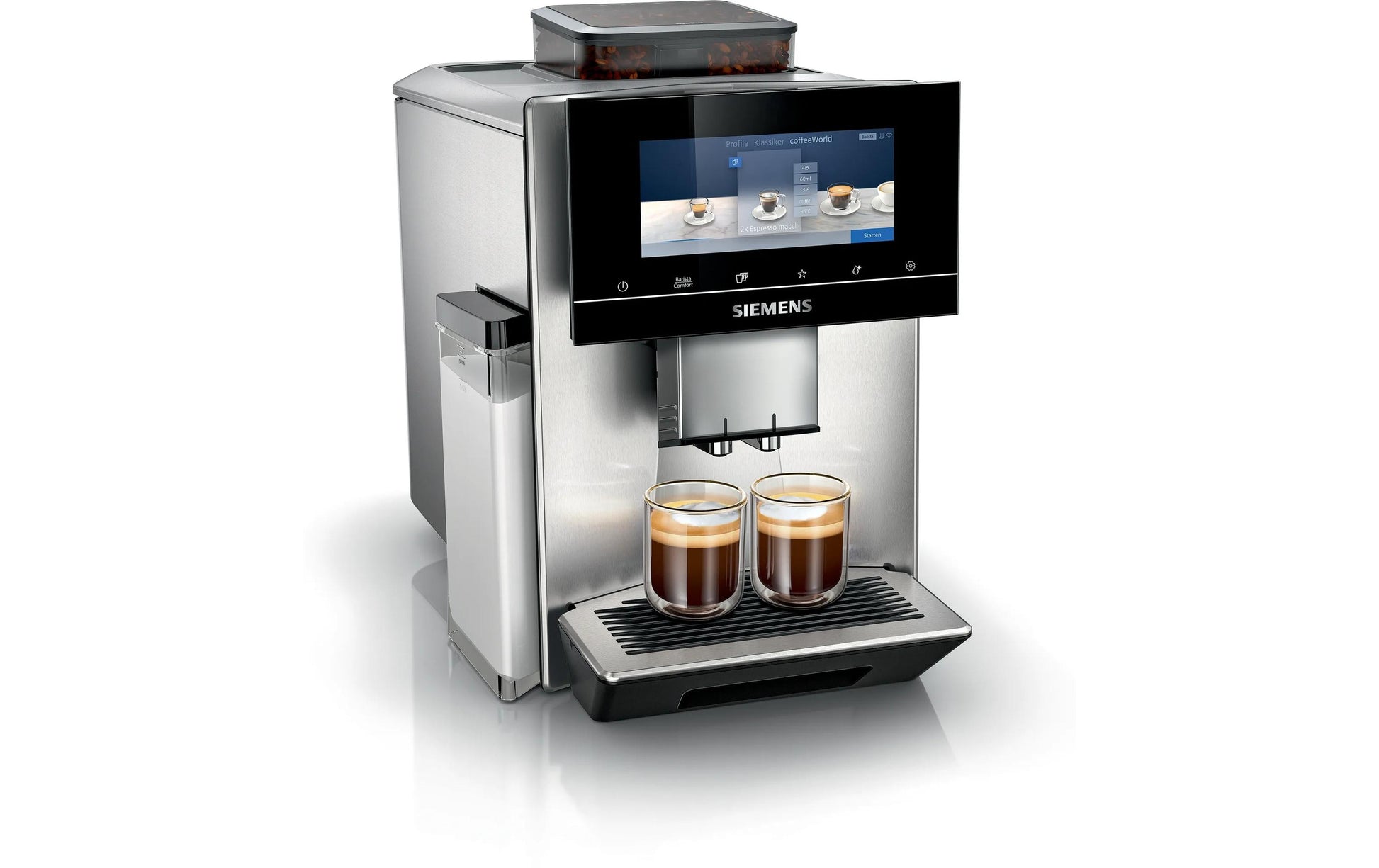 Siemens EQ 900 TQ905D03 Kaffeevollautomat – 2,3 l, 375 g, Integriertes Mahlwerk, Edelstahl