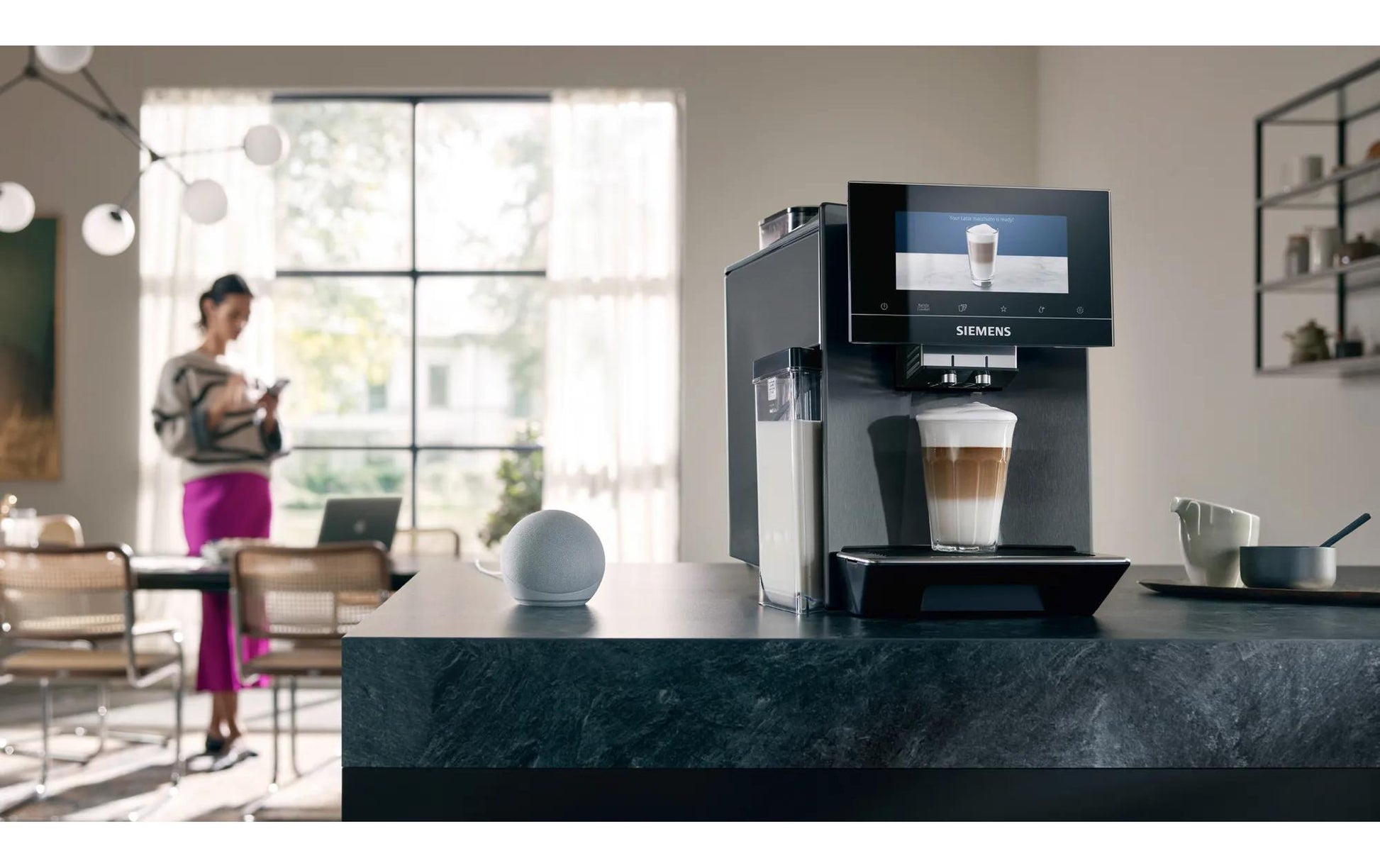 Siemens EQ 900 TQ907D03 Kaffeevollautomat – 19 bar, 2,3 l, 270 g, Keramik-Mahlwerk, Edelstahl