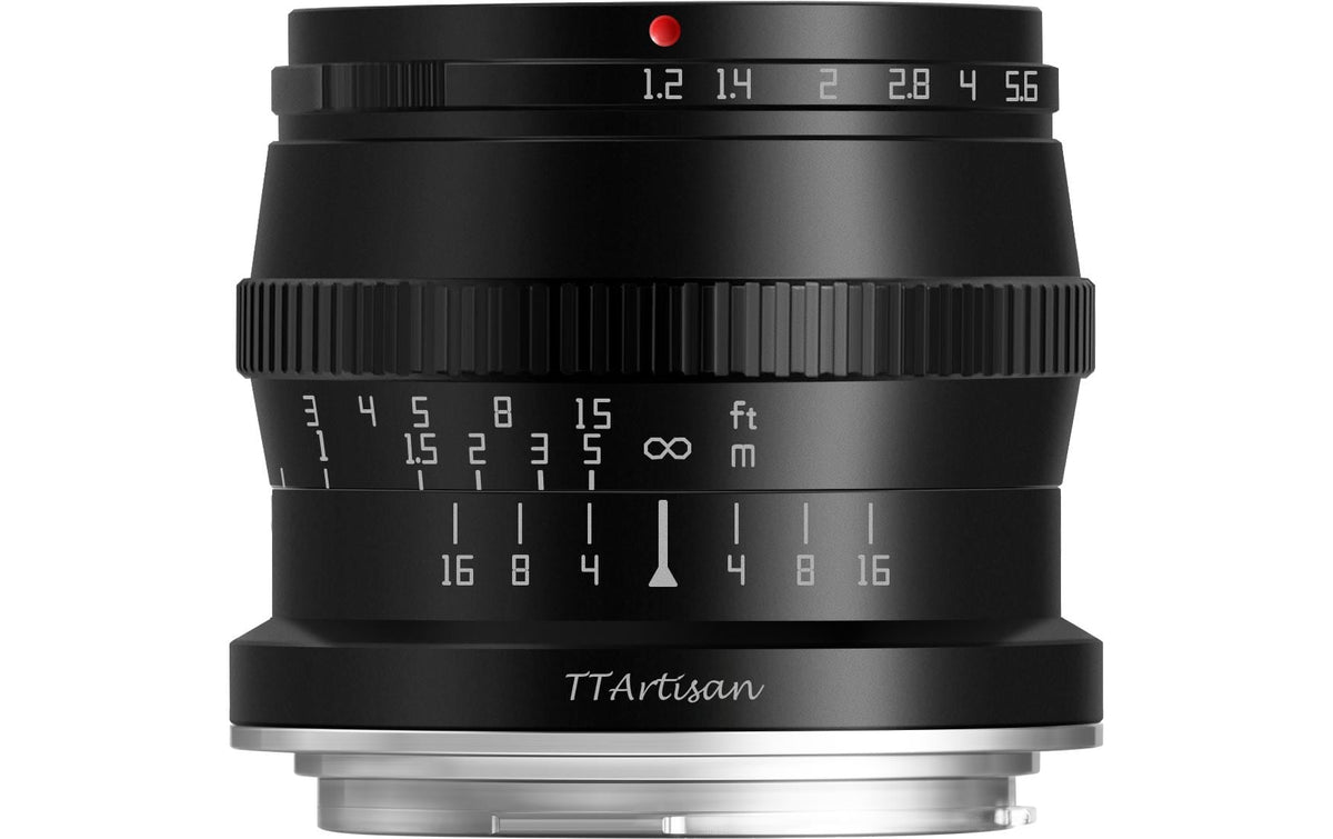 TTArtisan A06B-X 50 mm f/1.2 Objektiv – Fujifilm X-Mount, APS-C, manuell, 52 mm Filter