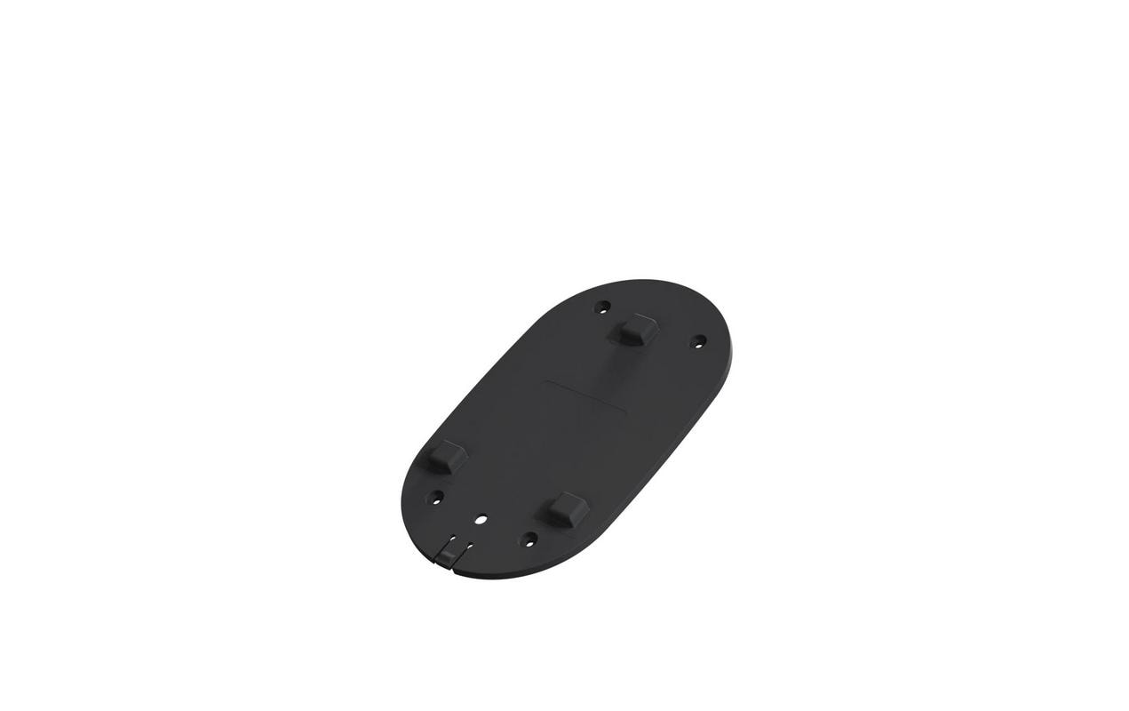 go-e Charger Gemini Wandmontageplatte – 110×5×260 mm, Schwarz, für go-e Gemini flex, Innen & Aussen