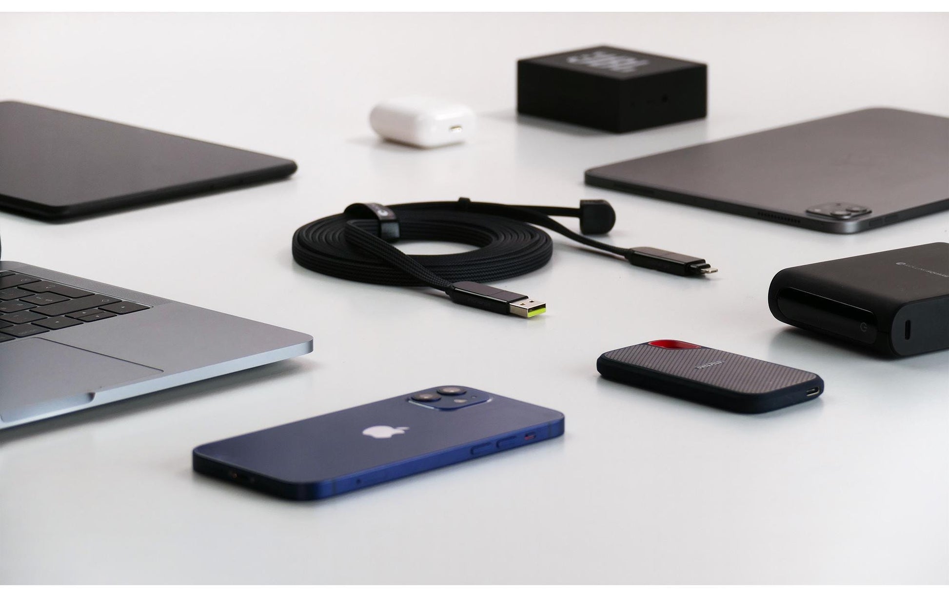 Rolling Square USB-Kabel, USB-C zu Lightning, 3 m, USB 2.0, Lade-/Datenkabel, für iPad, iPhone, iPod