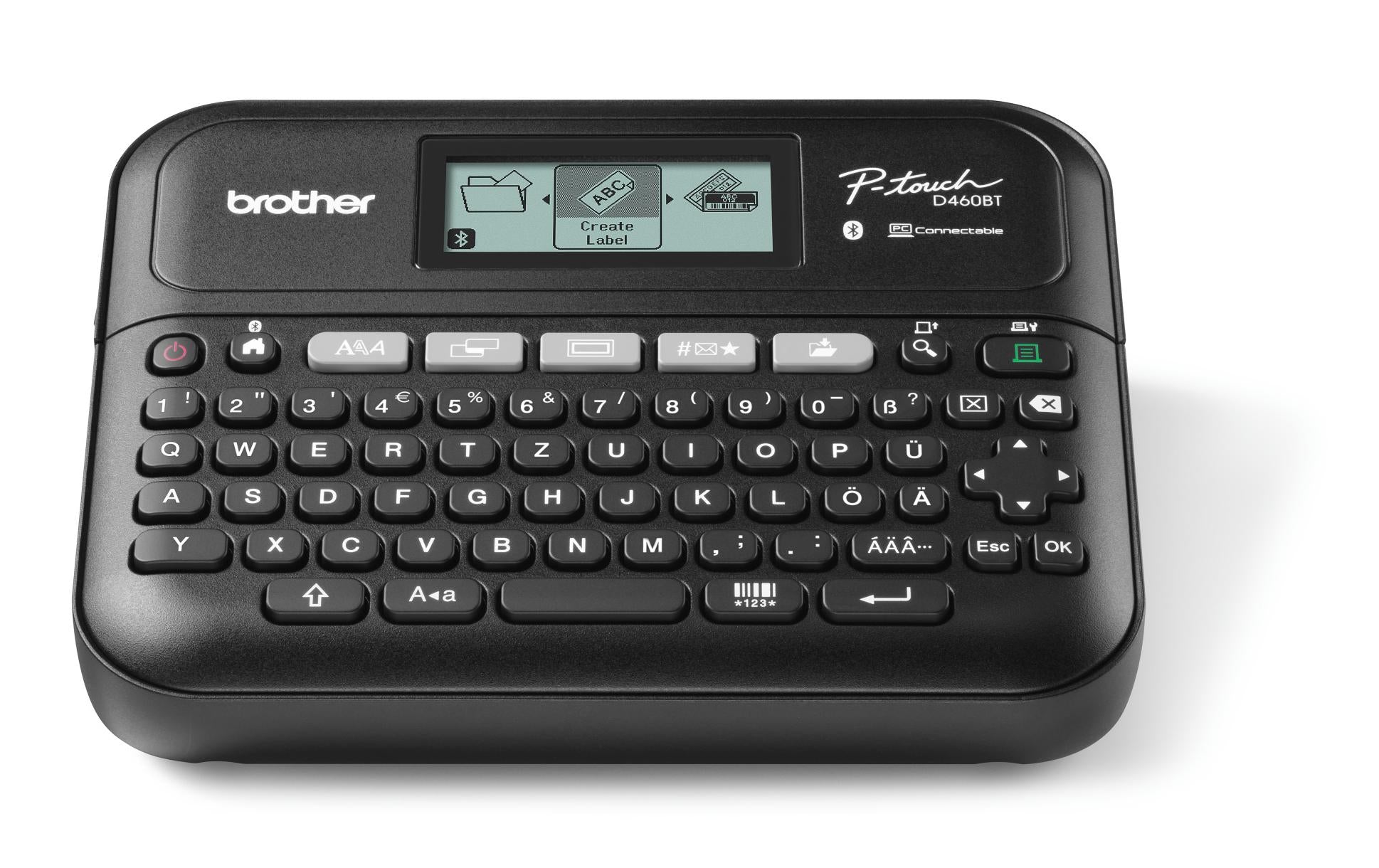 Brother P-touch PT-D460BTVP – Beschriftungsgerät, für TZe-Bänder bis 15,8 mm, USB, Bluetooth, Auto-Cutter