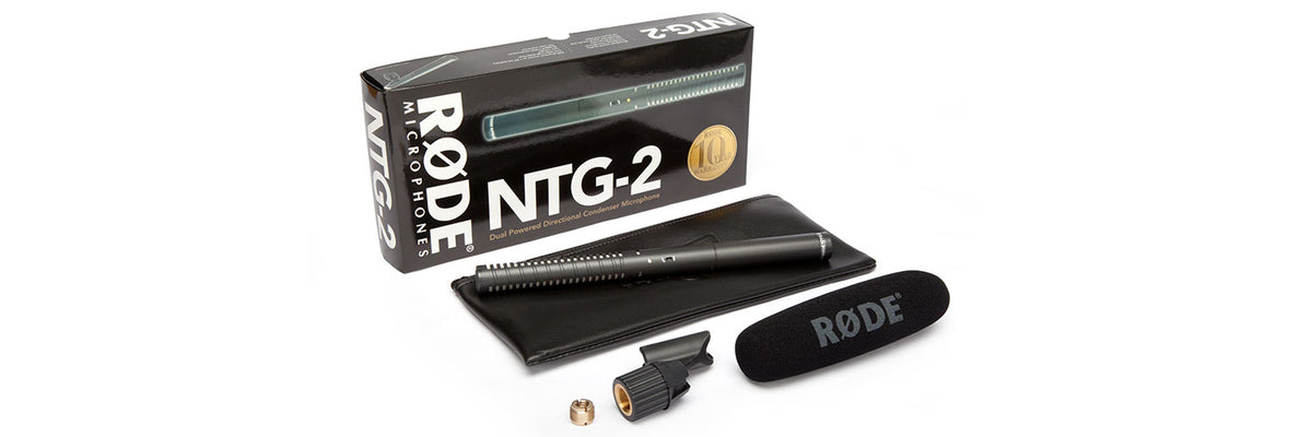 RØDE NTG-2 – Richtrohrmikrofon, XLR, Superniere, Kondensator, Video, Schwarz