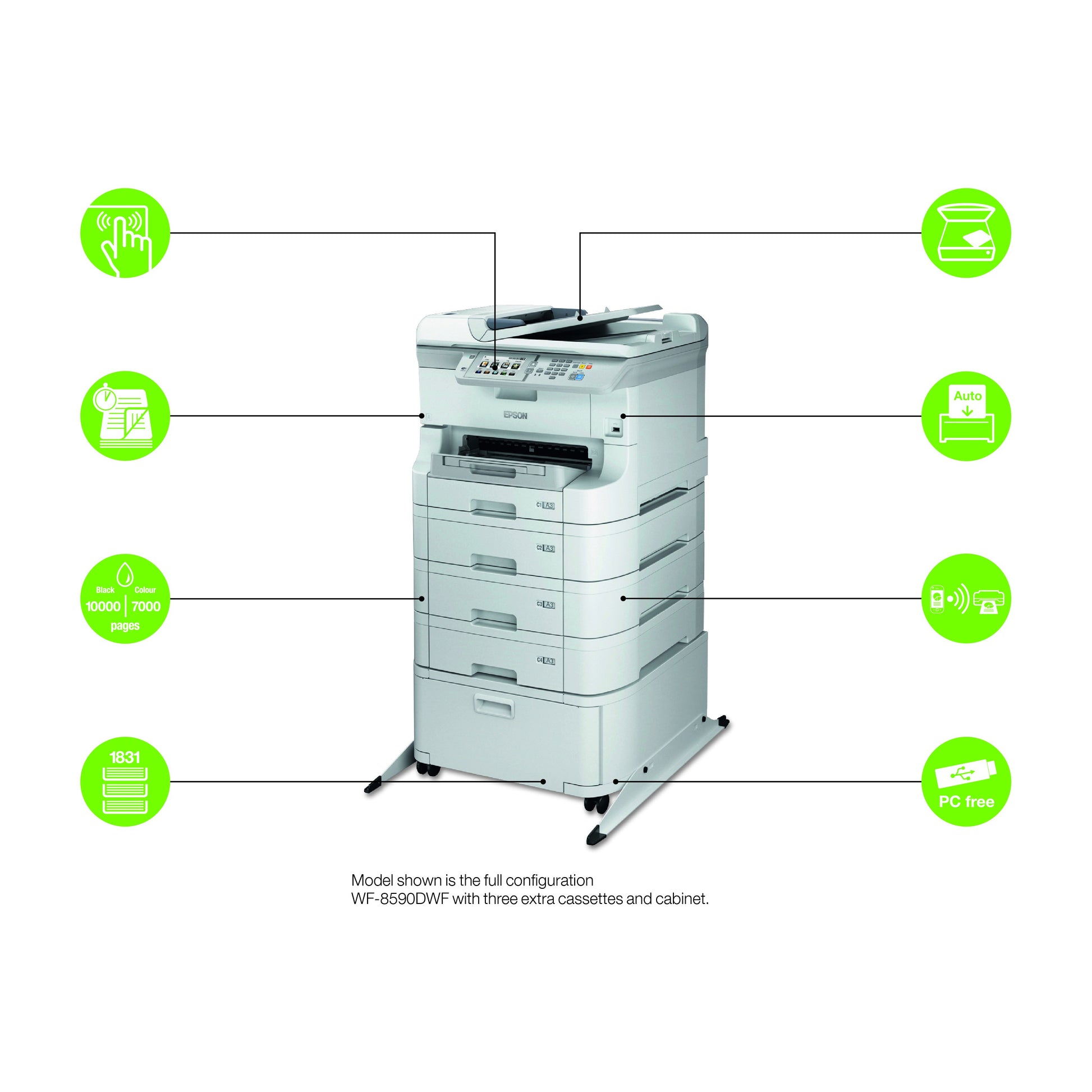 EPSON Tintenpatrone XXL Schwarz T869140 WF-R8590 75'000 Seiten