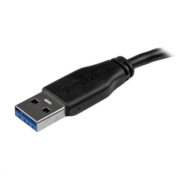 StarTech.com USB-A auf Micro-USB-B Kabel – USB 3.2 Gen 1 (5 Gbit/s) – 3 m – PVC – Schwarz