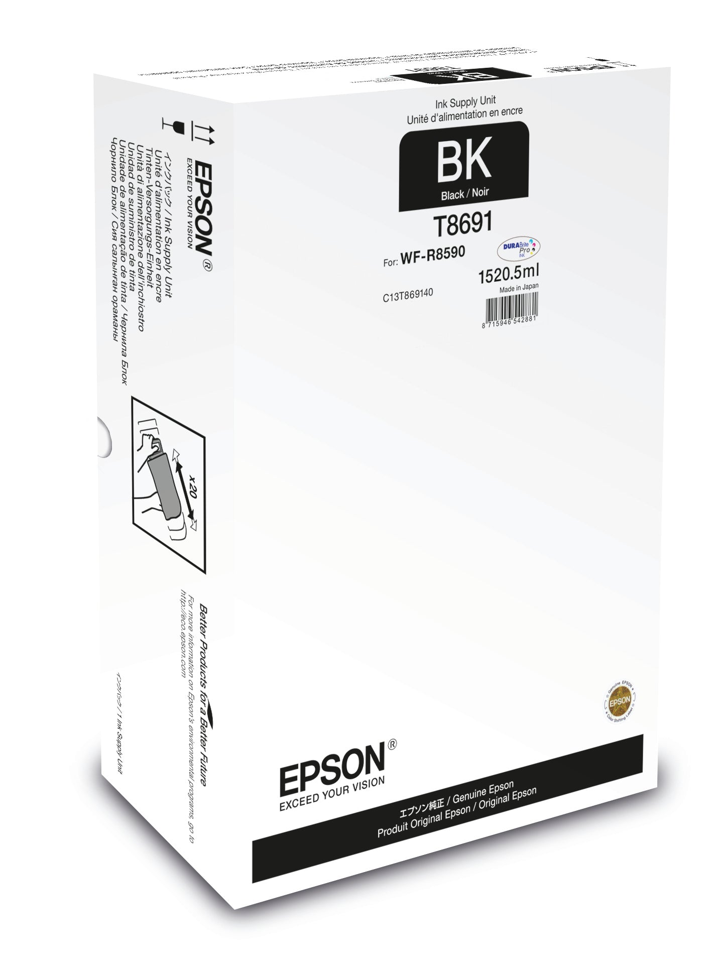 Epson Tintenpatrone WF-R8590, Schwarz, XXL – für WorkForce Pro WF-R8590
