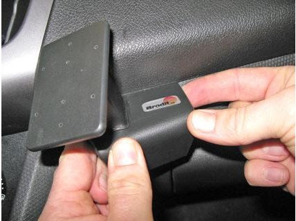 Brodit Auto-Halterung, gewinkelt, passiv – für Ford Tourneo/Transit Connect 2014–2015 – Schwarz