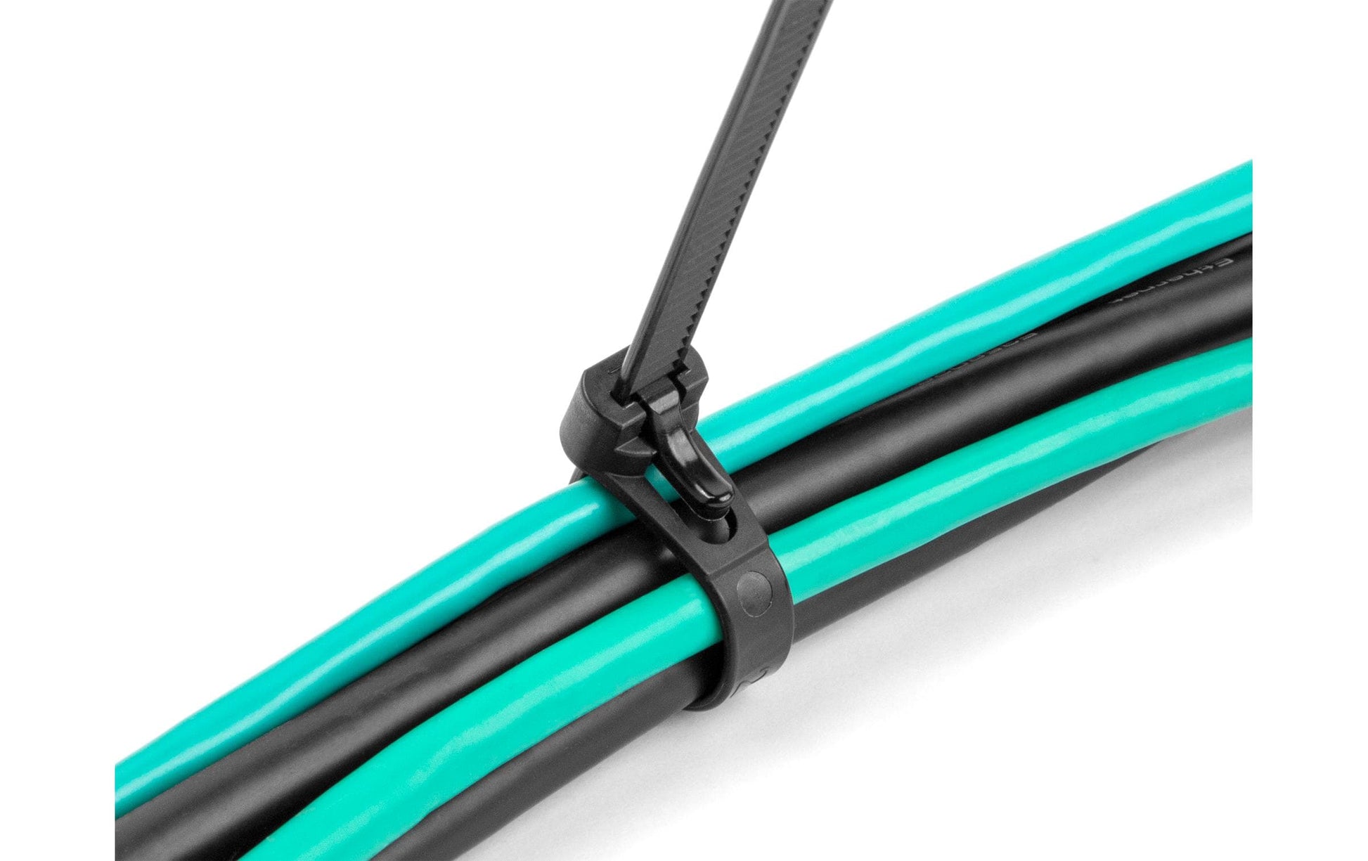DeLOCK Klett-Kabelbinder 300 × 7,6 mm, Schwarz, 100 Stk.