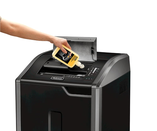 Fellowes Powershred 425Ci – Aktenvernichter, DIN P-4, Partikelschnitt 4 × 30 mm, 30-32 Blatt, 121 l
