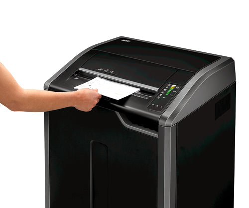 Fellowes Powershred 485Ci – Aktenvernichter, DIN P-4, Partikelschnitt 4 × 30 mm, 30–32 Blatt, 142 l
