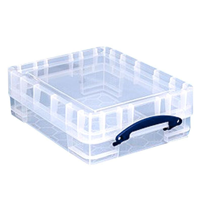 Really Useful Boxes Ordnungsbox – Kunststoff, transparent, 35,6 × 12 × 45,6 cm