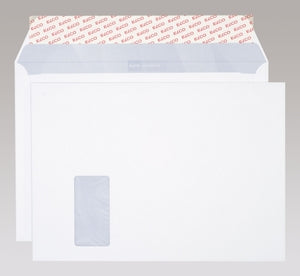 Elco Couvert C4, mit Fenster, Haftklebung, weiss, 120 g/m², Premium Optifix, mit Innendruck