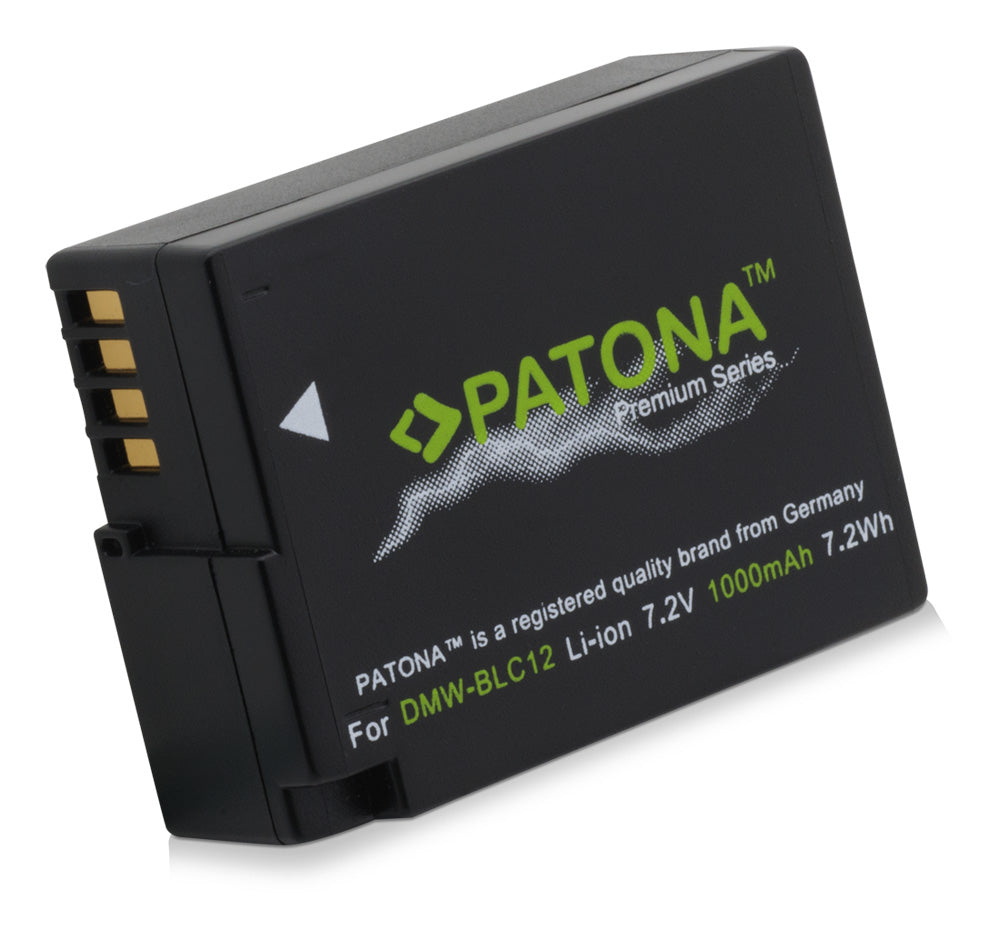 PATONA BLC12 Akku – 1100 mAh, 7,2 V (Li-Ion) – für Panasonic FZ1000, FZ200, G6 und andere