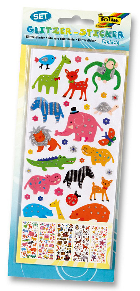 Folia Sticker Glitzer – mehrfarbig, Folie – Fantasia 1411
