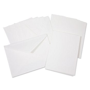 Folia Karten-Set mit Couverts – A6, 220 g/m² Papier, Weiss – 5 Stk