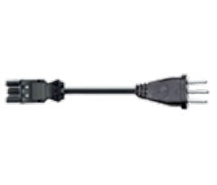 Bachmann Netzkabel, Typ J auf GST18i3, 1,5 m, Schwarz