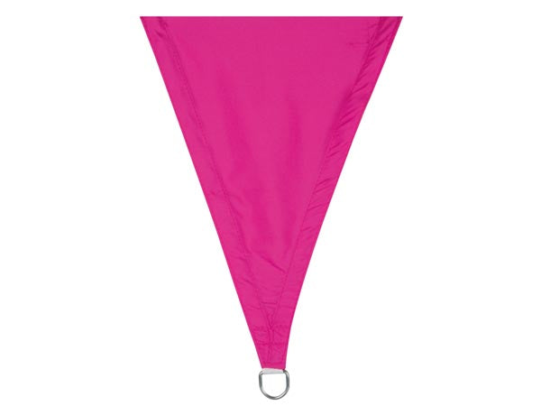 Perel Sonnensegel Dreieck – Seitenlänge 500 cm, Pink, Polyester, 160 g/m²