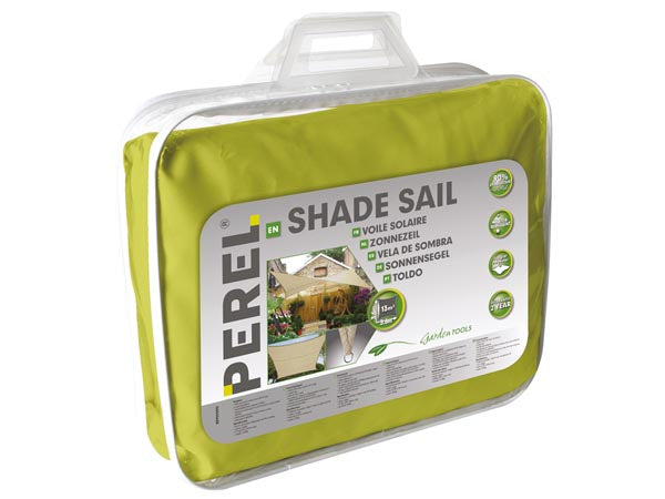 Perel Sonnensegel GSS4360LG, 360 × 360 cm – Grün, Polyester