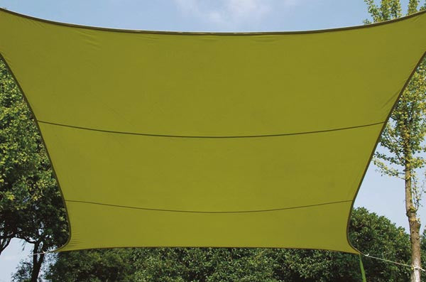 Perel Sonnensegel GSS4360LG, 360 × 360 cm – Grün, Polyester