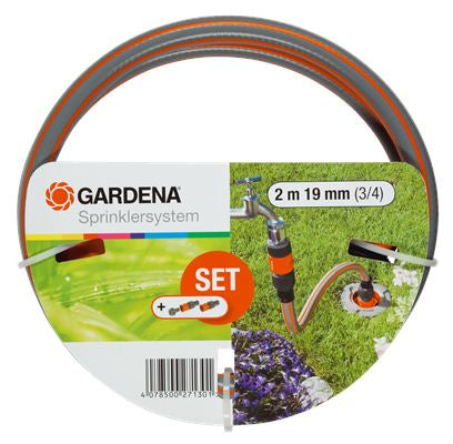 Gardena Anschlussgarnitur – für Pipelinesysteme – Schwarz, Orange – Profi-System – 2713-20 – 3er-Pack