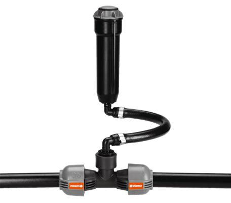 Gardena T-Stück – 25 mm × 3/4" Innengewinde, grau, 2 Ausgänge, für Sprinklersystem