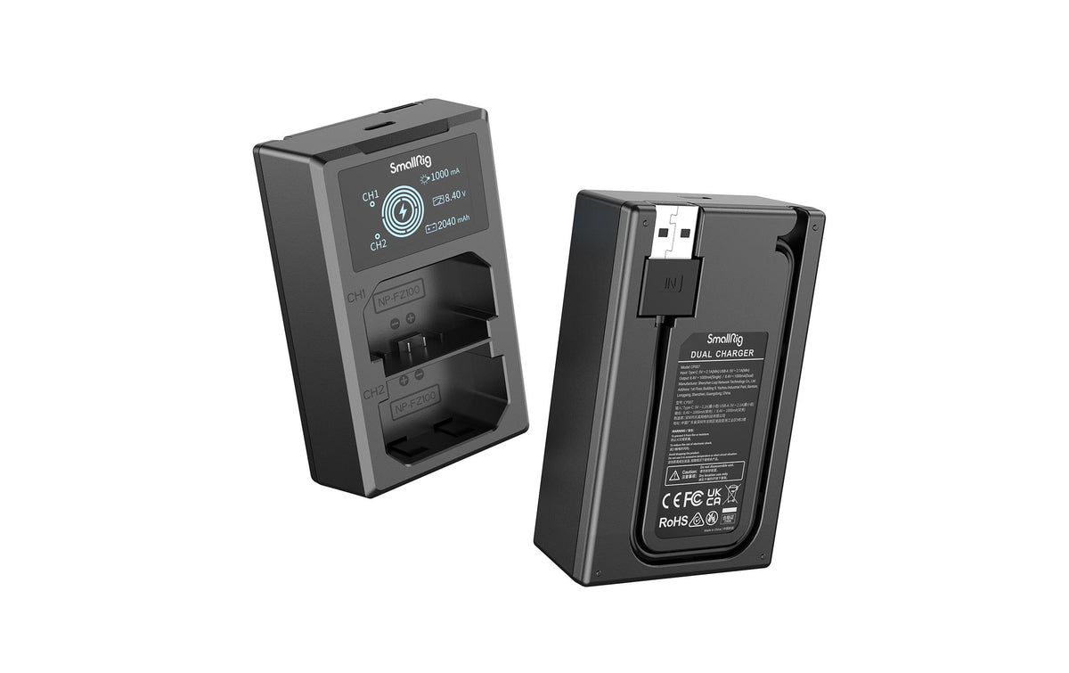 SmallRig Akku-Set NP-FZ100 – 7,2 V, 2040 mAh, 14,69 Wh – für Sony Kameras