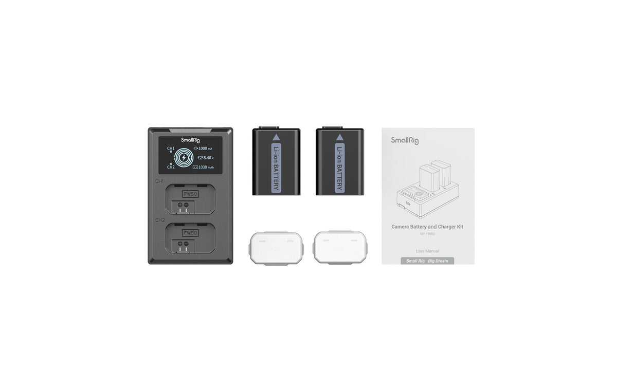 SmallRig Akku NP-FW50 – Lithium-Ion, 1030 mAh, 7,4 V – für Sony
