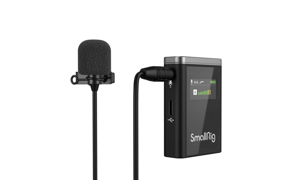 SmallRig Forevala W60 Lavaliermikrofon 2er-Set – 3,5 mm Klinke, USB-C, Kabellos, Omnidirektional, Schwarz