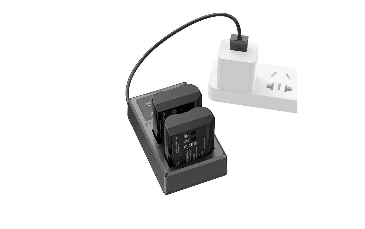 SmallRig 3820B Akkuladegerät/Ladecase – 2040 mAh Lithium-Ion – für Nikon EN-EL15 (D500, D600, D610 u. a.)