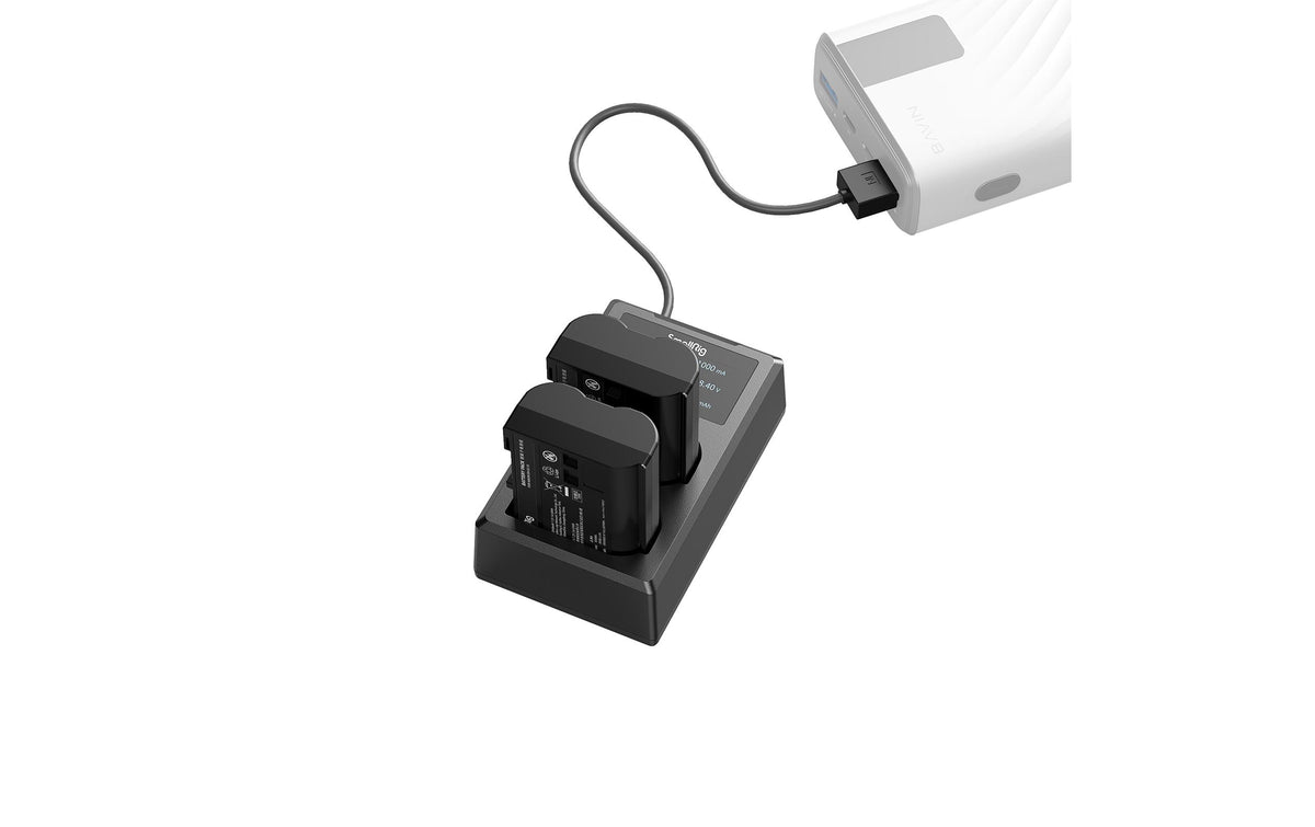 SmallRig 3820B Akkuladegerät/Ladecase – 2040 mAh Lithium-Ion – für Nikon EN-EL15 (D500, D600, D610 u. a.)