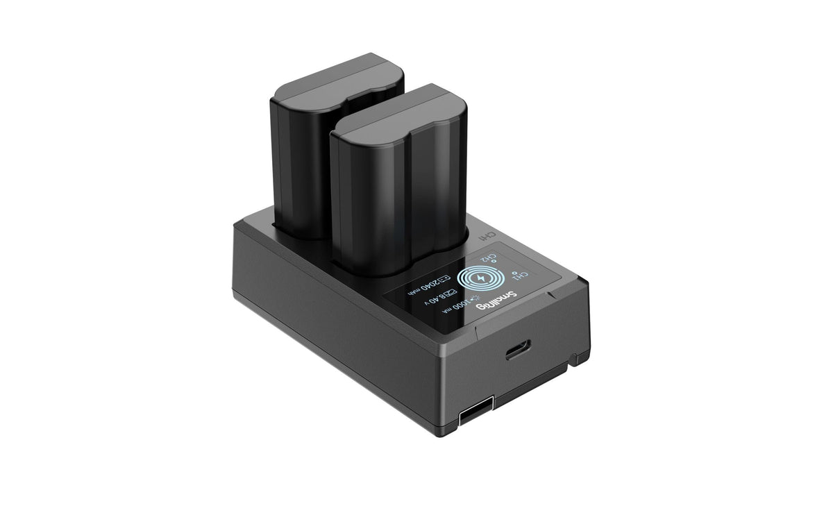 SmallRig 3820B Akkuladegerät/Ladecase – 2040 mAh Lithium-Ion – für Nikon EN-EL15 (D500, D600, D610 u. a.)
