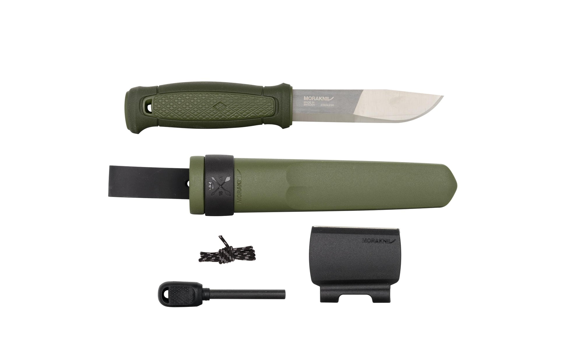 Morakniv Garberg Survival Kit (S) – Outdoormesser Klingenlänge 109 mm, Edelstahl, TPE-Griff, inkl. Scheide