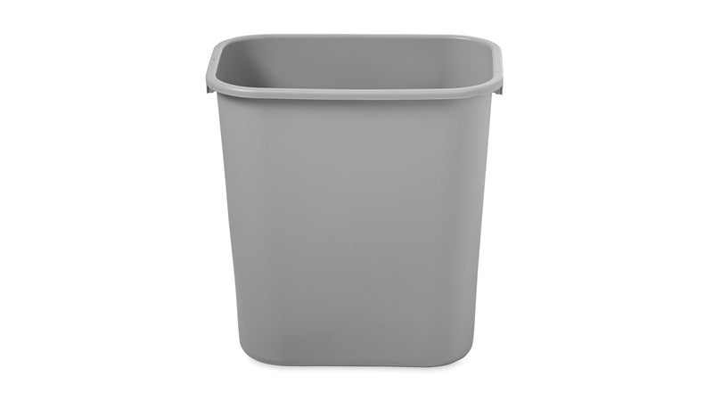 Rubbermaid Papierkorb – 26,6 l – Kunststoff (PP), rechteckig – grau