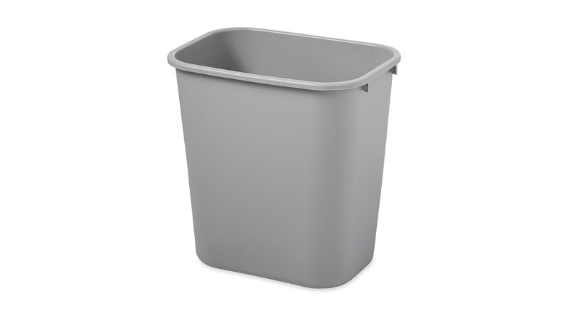 Rubbermaid Papierkorb – 26,6 l – Kunststoff (PP), rechteckig – grau