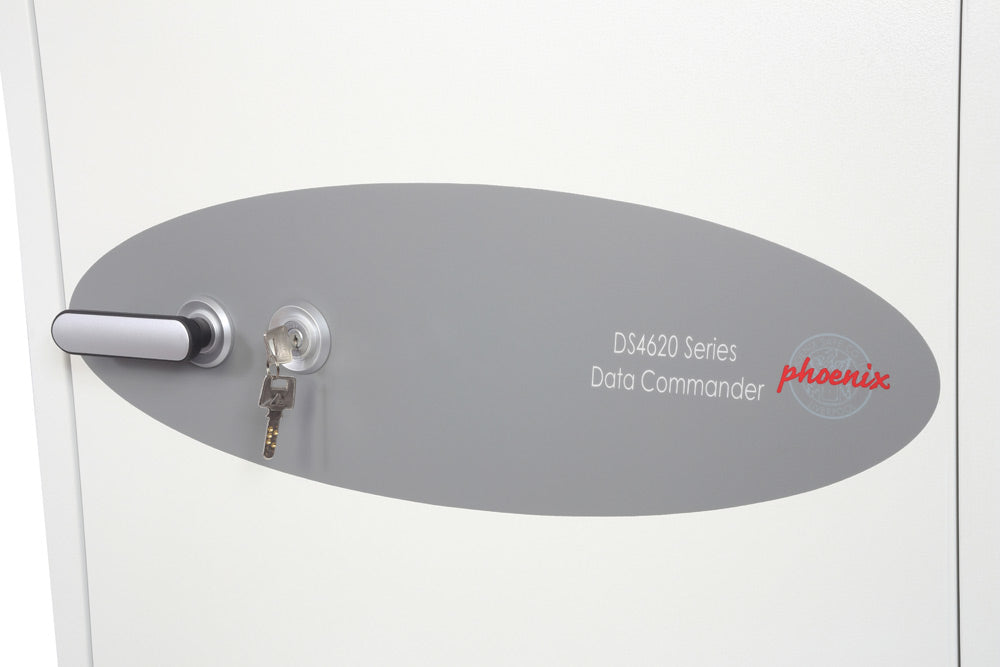 Phoenix Safe Co. Phoenix Datenschutz-Tresor DATA COMMANDER DS4622K – Elektronikschloss – 228,0 l – Feuerschutz 120 min – Weiss