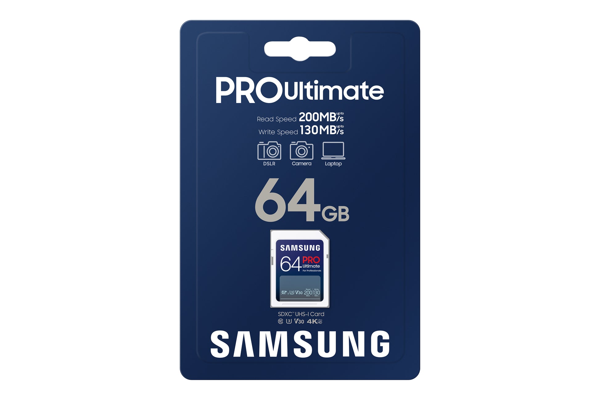 Samsung PRO Ultimate SDXC 64 GB – UHS-I, U3, V30, 200/130 MB/s