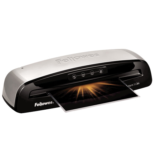Fellowes Saturn 3i Laminiergerät A4 – 2-Rollen, 75–125 µm, Kaltlamination, Aufheizzeit 1 Min., 500 mm/min