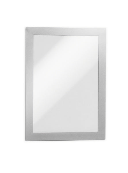 Durable Magnetrahmen – A5, selbstklebend, Silber, 10 Stück