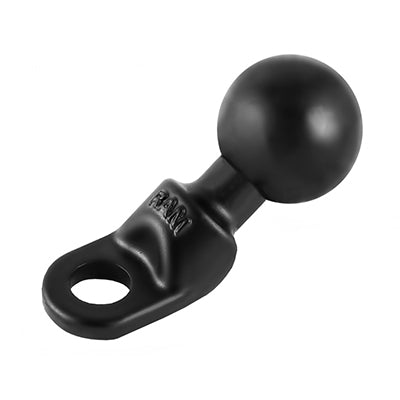 RAM Mounts Base 9 mm Loch 1" Kugel – Kugelbasis, Aluminium, Schwarz, Ø 2,54 cm