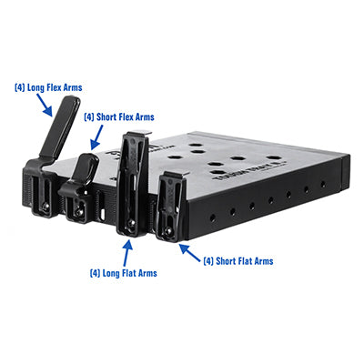 RAM Mounts Tablet-Tischhalterung – für Tablets und kleine Laptops – X-Grip, modular erweiterbar – Schwarz