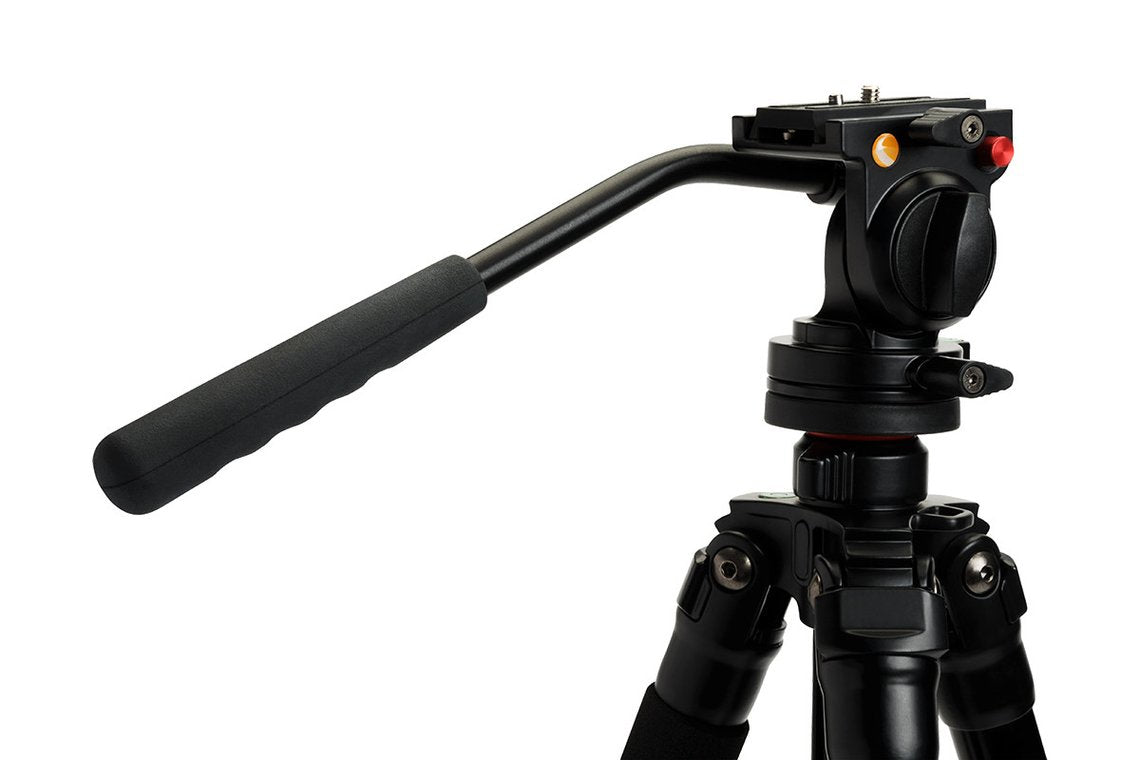 Celestron 82052 Stativ – bis 174,6 cm, Traglast 4 kg, 4 Segmente, eingeklappt 62,8 cm – Schwarz