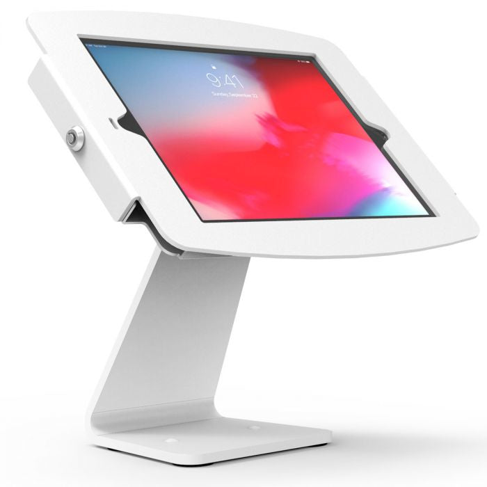 Compulocks Tablet-Tischhalterung – für Geräte bis 20", 360° drehbar, Horizontal/Vertikal – Weiss