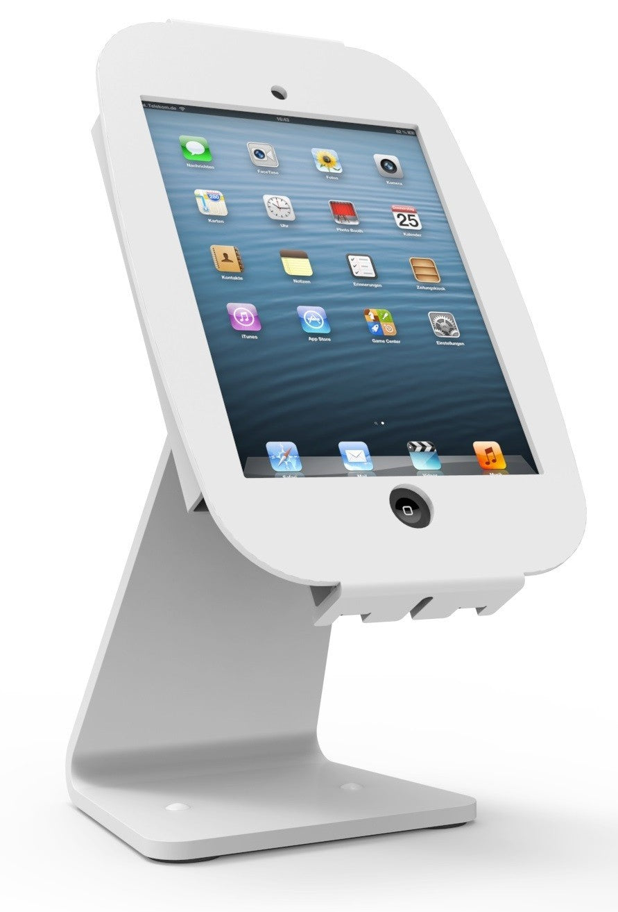 Compulocks Tablet-Tischhalterung – für Geräte bis 20", 360° drehbar, Horizontal/Vertikal – Weiss
