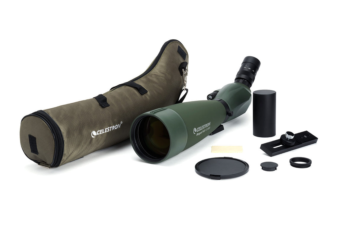 Celestron Regal M2 100ED – 22–67×, 100 mm Objektiv, BaK-4, wasserfest, grün